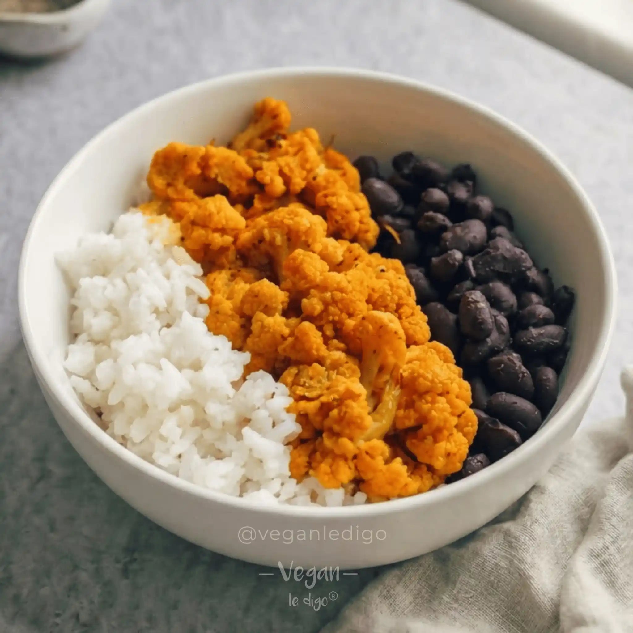 Bowl de Coliflor Pibil 450g | Almuerzo Vegano Completo y Listo en 5 Minutos