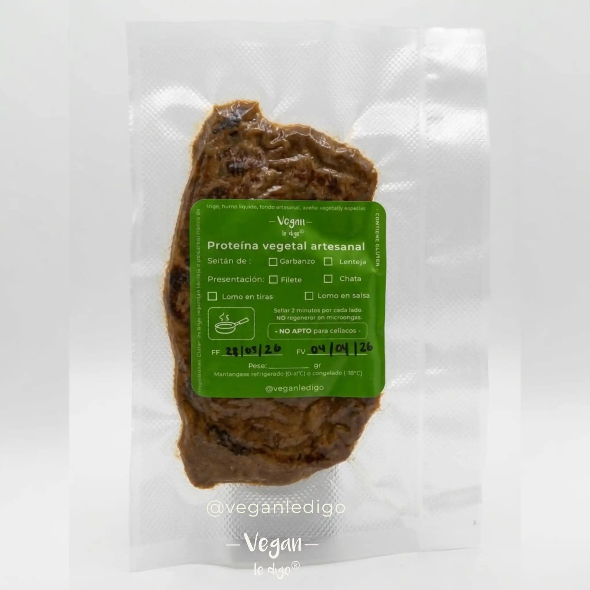 Chata Seitán de Lenteja | Proteína Vegetal Lista para Calentar