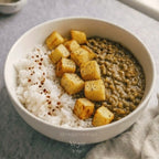Bowl Curry de Lentejas con Zucchini Verde 400g | Almuerzo Vegano Listo en 5 Minutos