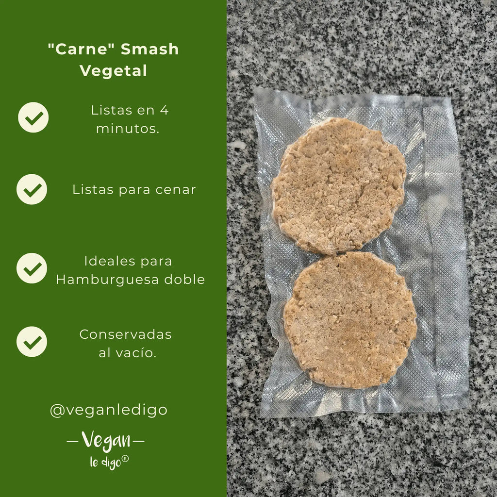 "Carne" Smash Vegetal | Listos para Sartén en 4 Minutos